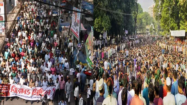 রাজপথে জামায়াত, 'উধাও' আ.লীগ: নিষ্ক্রিয় বিএনপি