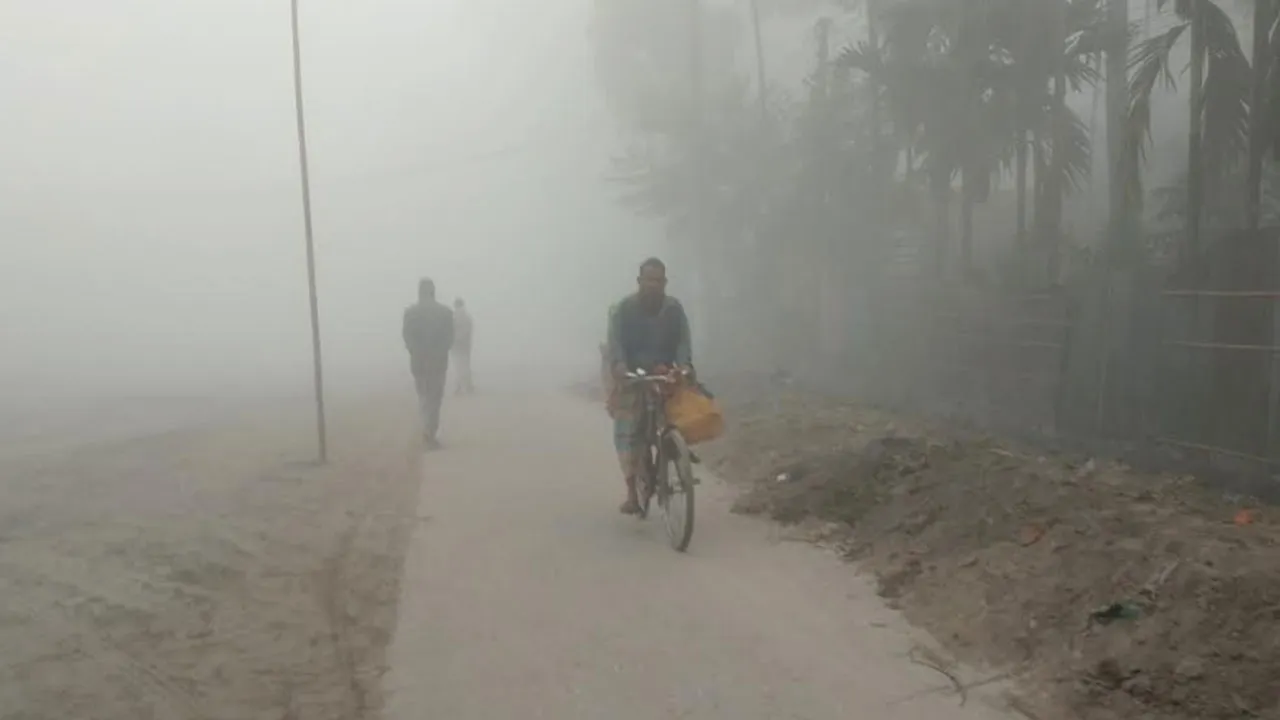 তীব্র শীতে কাঁপছে কুড়িগ্রাম