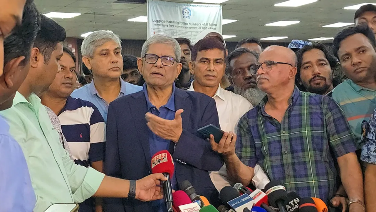 রাজপথ নয়, সংলাপে সমাধান :মির্জা ফখরুল