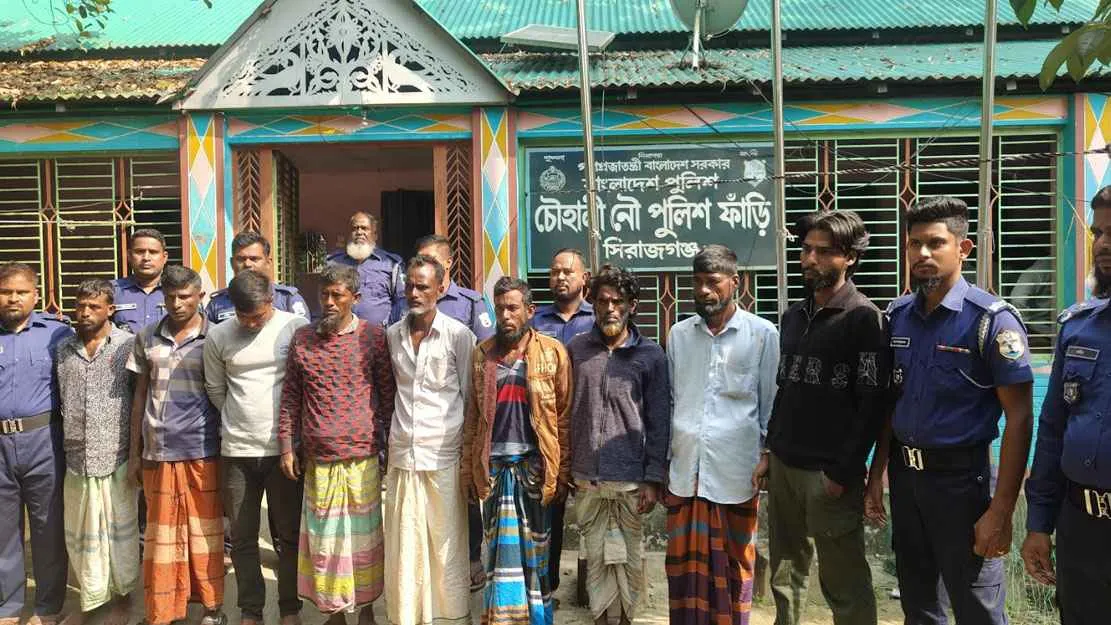 চাঁদাবাজিতে সমন্বয়ক ও ইউপি সদস্যসহ আটক ১১