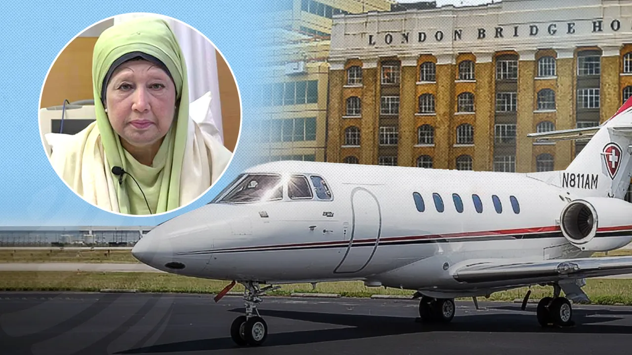 লন্ডন যাচ্ছেন না খালেদা জিয়া, আসছে না এয়ার অ্যাম্বুলেন্স