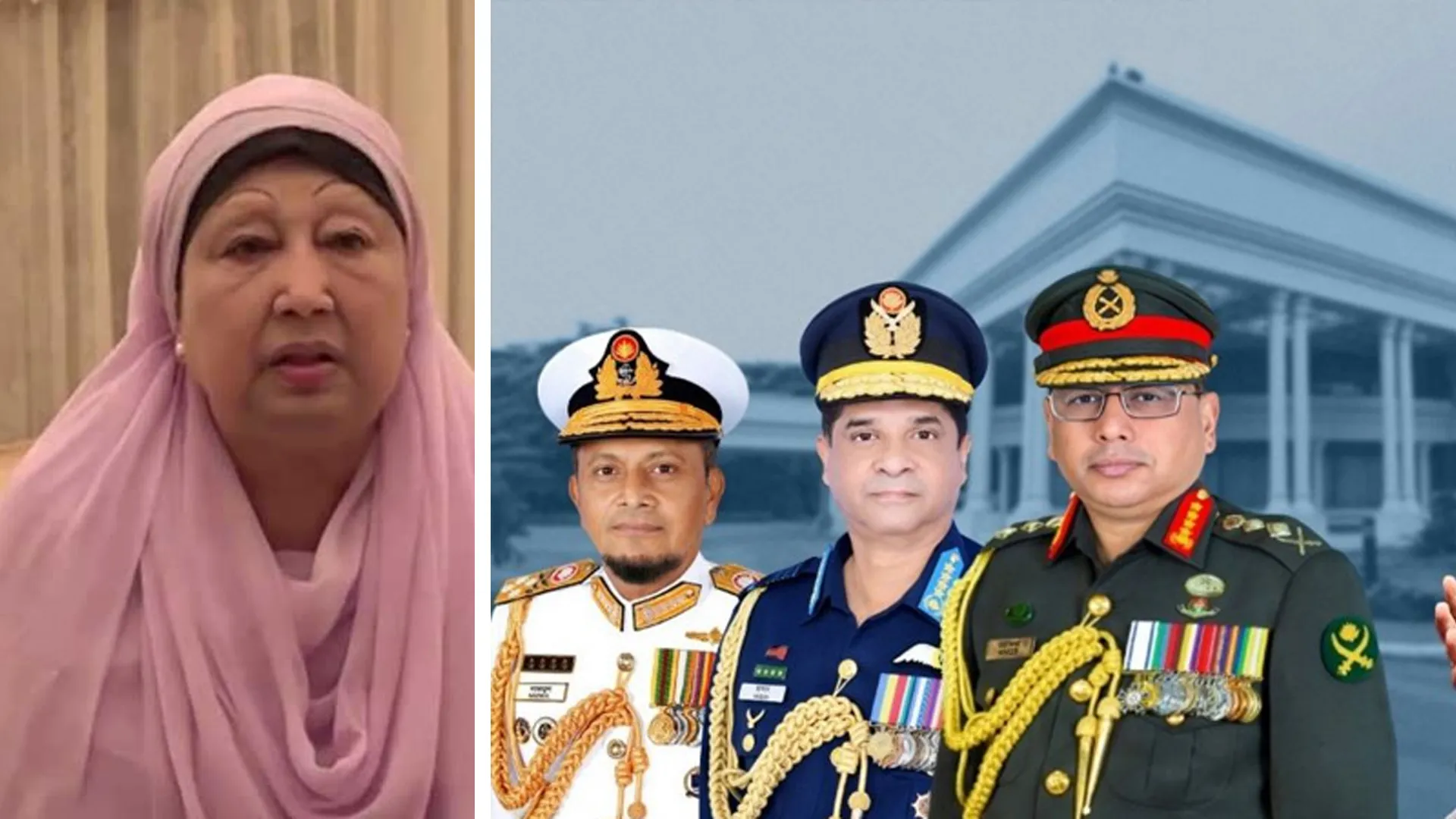 খালেদা জিয়াকে দেখতে হাসপাতালে ৩ বাহিনীর প্রধান