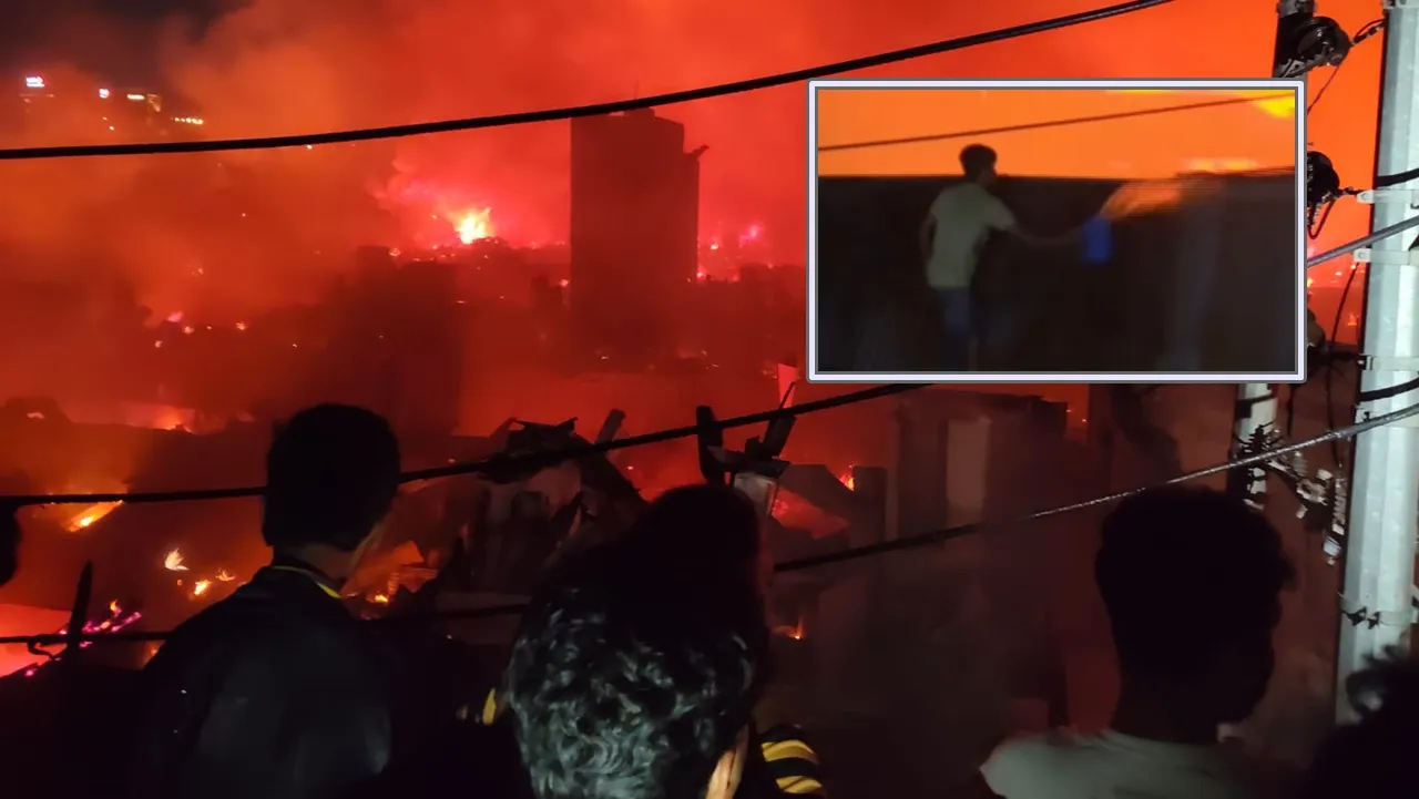 জগের সামান্য পানি দিয়ে নিজের শেষ সম্বল বাঁচানোর চেষ্টা যুবকের