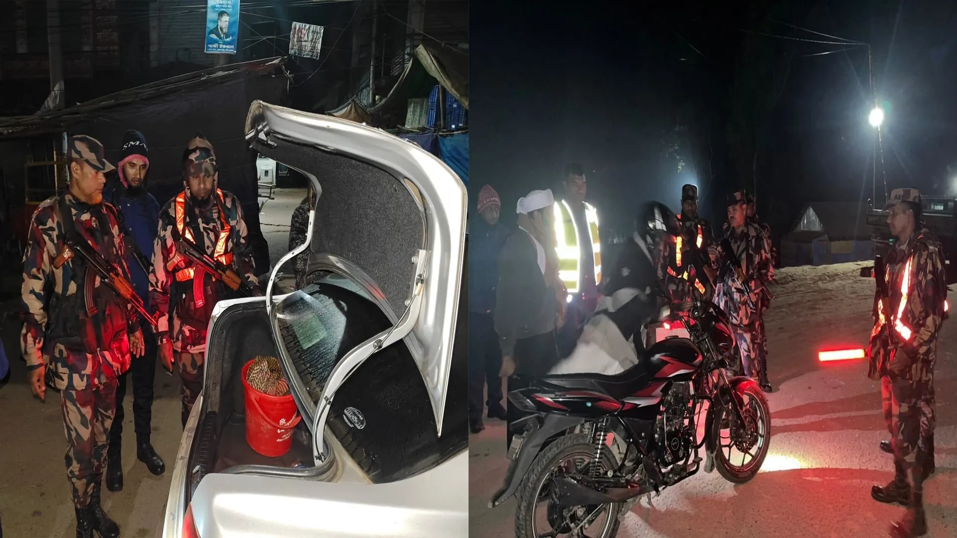 ফেনী সীমান্তে বিজিবির তল্লাশি ও টহল জোরদার