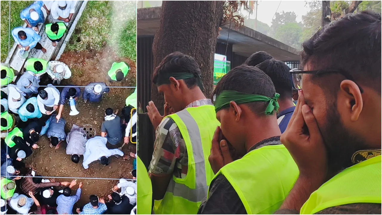 শহীদ ওসমান হাদির দাফনে শোকস্তব্ধ ঢাবি প্রাঙ্গণ