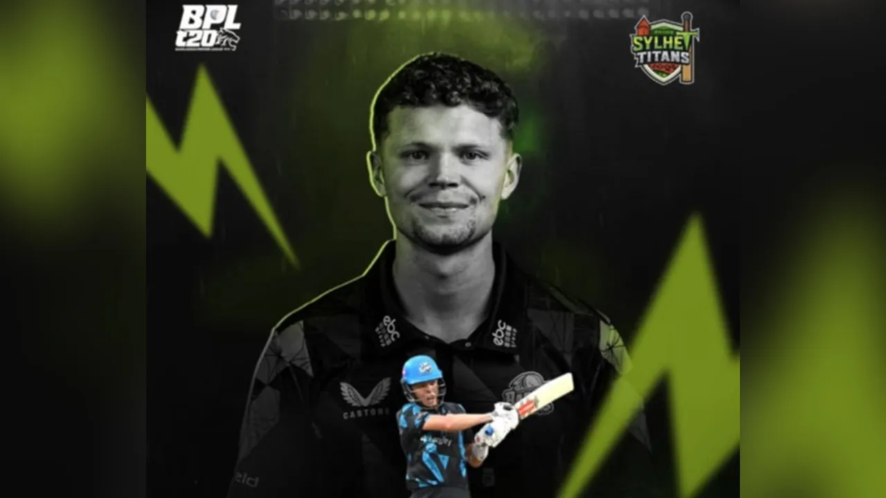 ইংলিশ টি-টোয়েন্টি অলরাউন্ডার ইথান ব্রুকসকে নিল সিলেট টাইটান্স